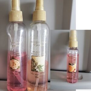 Victoria's Secret Garden 3 Fragrance Body Mists/Used
